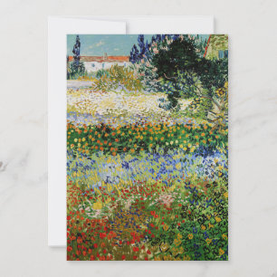 Convite Vincent van Gogh - Jardim Florido