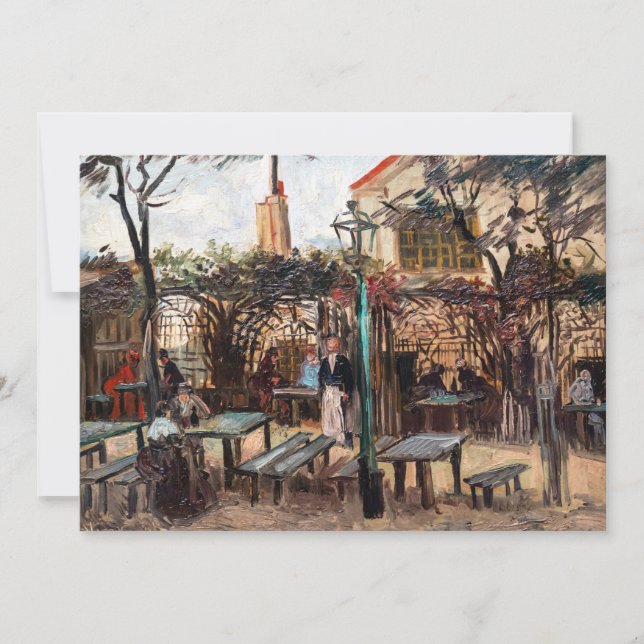 Convite Vincent Van Gogh - La Guinguette em Montmartre (Frente)