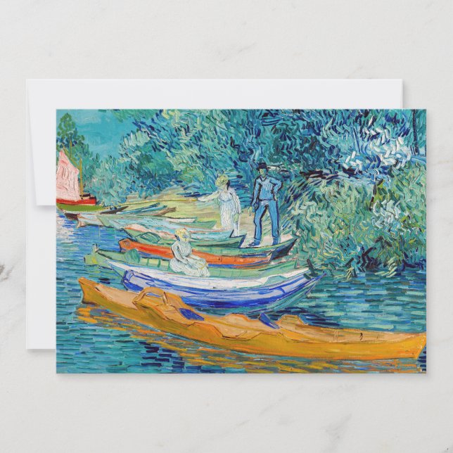 Convite Vincent van Gogh - Margem do Oise em Auvers (Frente)
