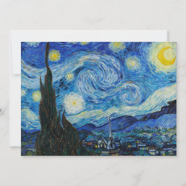 Convite Vincent Van Gogh Na Noite Estrelada