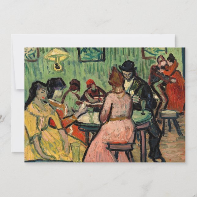 Convite Vincent van Gogh - O Bordel (Frente)