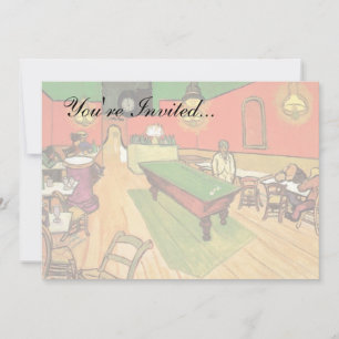 Convite Vincent Van Gogh - O Café Da Noite Em Arles