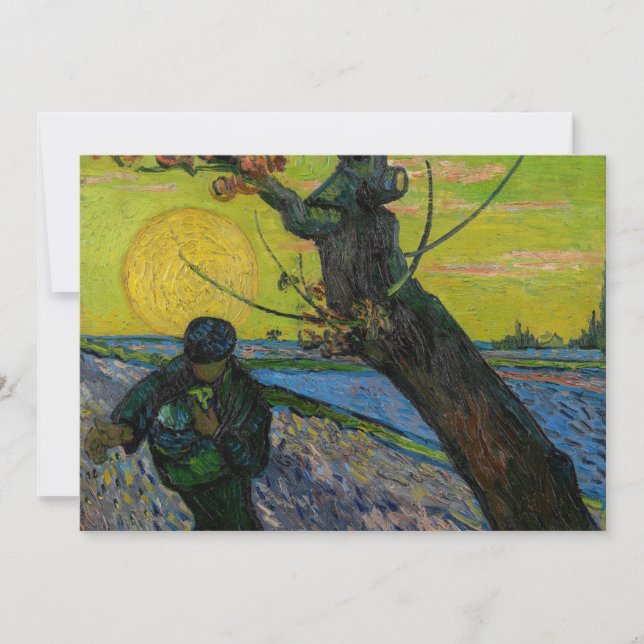 Convite Vincent van Gogh - O Semeador  (Frente)