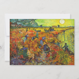 Convite Vincent van Gogh - O Vinhedo Vermelho