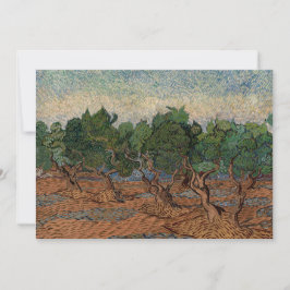Convite Vincent van Gogh - Olive Grove