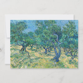 Convite Vincent van Gogh - Olive Grove