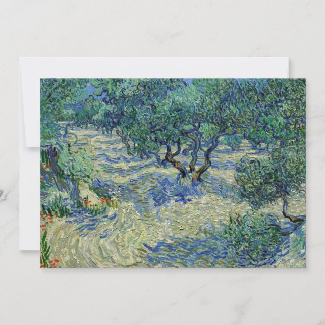 Convite Vincent van Gogh - Olive Orchard (Frente)