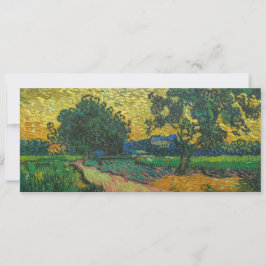 Convite Vincent van Gogh - Paisagem em Twilight