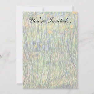 Convite Vincent Van Gogh - Pastagem em Flor Arte Fino
