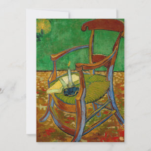 Convite Vincent van Gogh - Poltrona de Paul Gauguin