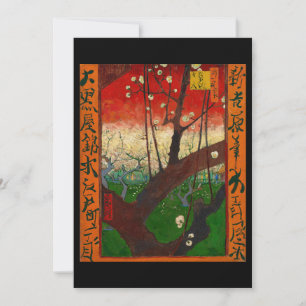 Convite Vincent van Gogh - Pomar de Ameixoeira em Flor
