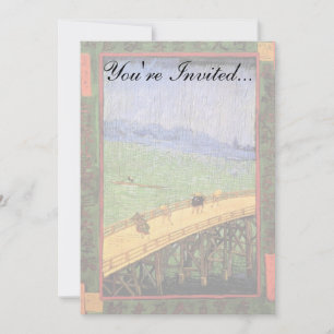 Convite Vincent Van Gogh - Ponte Na Chuva Arte Japonesa