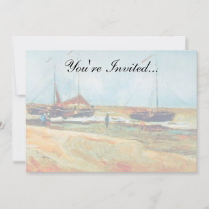 Convite Vincent Van Gogh - Praia em Scheveningen Arte Fino