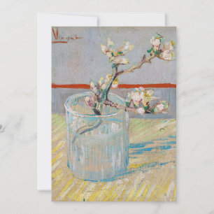 Convite Vincent van Gogh - Ramo de Amendoeira num Copo