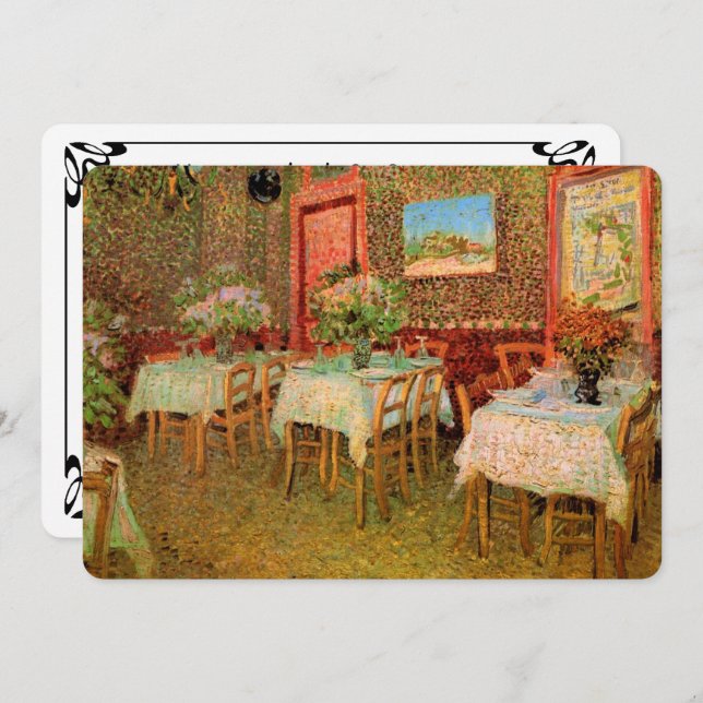 Convite Vincent van Gogh Restaurant Soft Open (Frente/Verso)