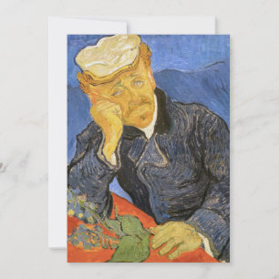 Convite Vincent Van Gogh - Retrato do Doutor Paul Gachet