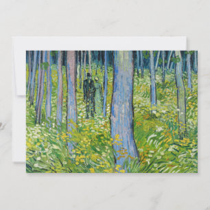Convite Vincent van Gogh - Sub-bosque com Duas Figuras