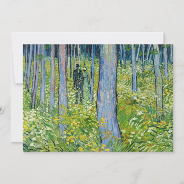 Convite Vincent van Gogh - Sub-bosque com Duas Figuras (Frente)
