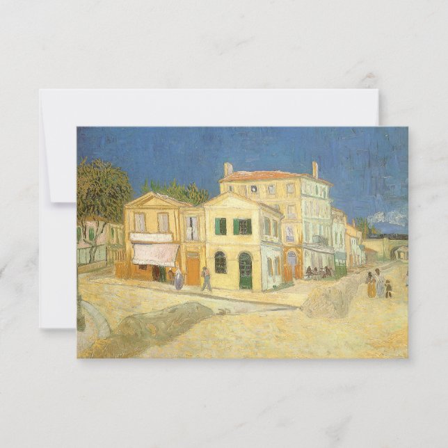 Convite Vincent van Gogh - The Yellow House (The Street) (Frente)