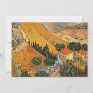 Convite Vincent van Gogh - Vale com Lavrador