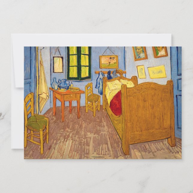 Convite Vincent van Gogh - Vincent's Bedroom in Arles (Frente)
