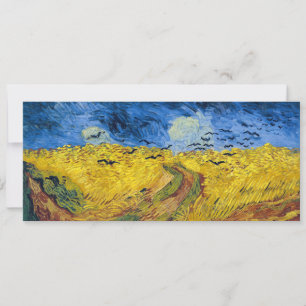 Convite Vincent van Gogh - Wheatfield com Crows