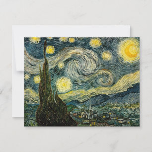Convite Vincent van Gogh's The Starry Night (1889)