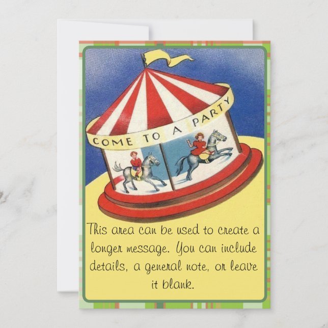 Convite Vindo a um partido (Frente)