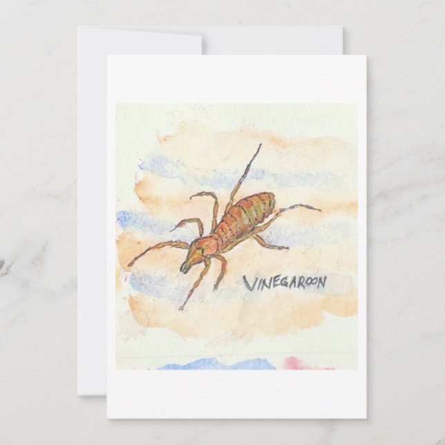 Convite Vinegaroon Greeting Card (Frente)