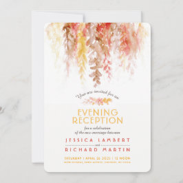 Convite Vines, coral vermelho, cochilo