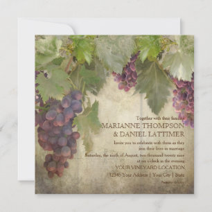 Convite Vineyard Rustic Vineyard Casamento