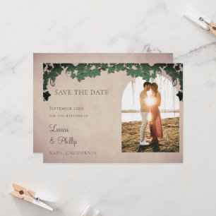 Convite Vineyard Wedding Save The Date (Salvar Data)