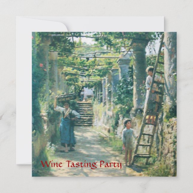 CONVITE VINHA DE VINHO DE UVAS ANTIGAS FESTA DE PROVANDO D (Frente)