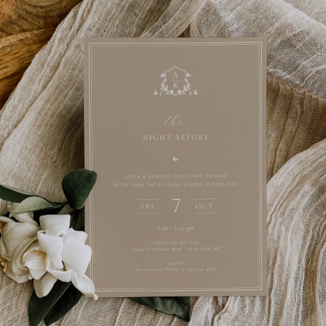 Convite Vinhas eternos Na Noite Antes De Beige (Criador carregado)