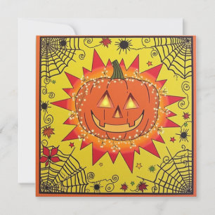 Convite Vinheta Feliz de Halloween Spooky