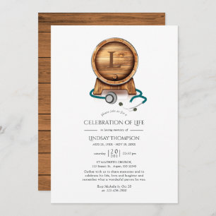 Convite Vinho Adorando Doutora Celebração do Monograma da