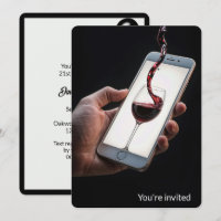 Vinho De aniversário de 21 anos Na Tela Smartphone