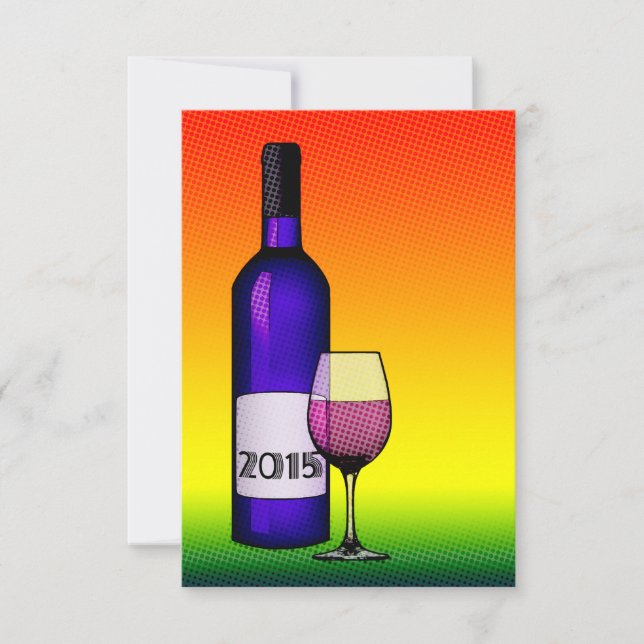 Convite Vinho de celebração de 2015 (Frente)