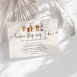 Convite Vinho e Chá de casamento de cerveja | FESTA DE NOI<br><div class="desc">Vinho divertido e festa de noivado de cerveja e convite para chás de casamento.</div>