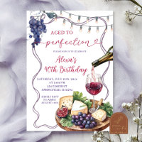 Vinho e Queijo Envelhecidos à Perfeição Aniversári