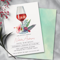 Vinho Floral Aquarela | Aniversário das mulheres e