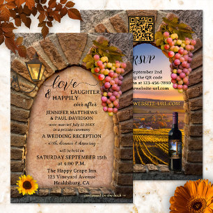Convite Vinho Italiano Feliz Para Sempre Após O Casamento