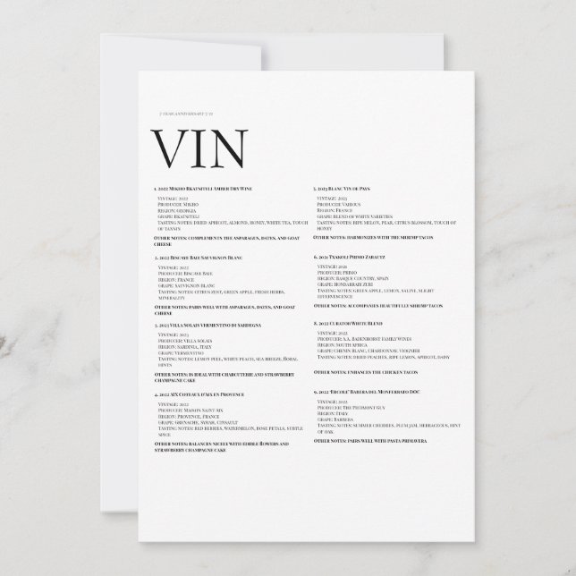 Convite Vinho Menu Papel - Vídeo Físico Elegante (Frente)
