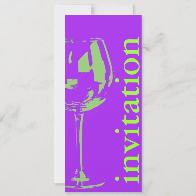 Convite vinho moderno - chá de panela de vinificação (Frente)