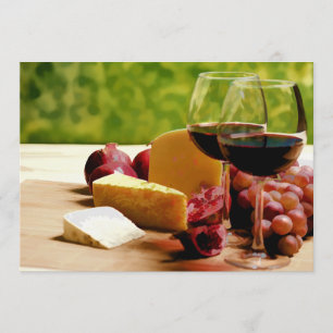 Convite Vinho, queijo & fruta do campo