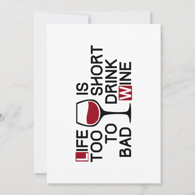 Convite Vinho ruim (Frente)