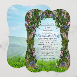 Convite Vinhos-de-vidro, crepúsculos-de-mel e aves-de-cabr