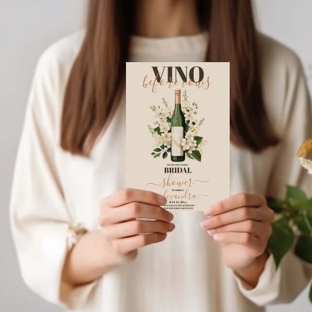 Convite Vino Antes Do Chá de panela Do Provando De Vinhos (Criador carregado)