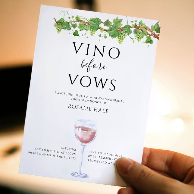 Convite Vino Whimsso Antes Do Chá de panela De Vinhos (Criador carregado)