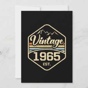 Convite Vintage 1965 Est 56th Birthday Gift